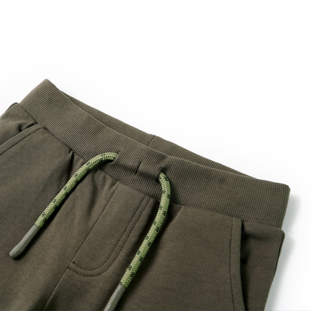 Kindershorts mit Kordelzug Blau Melange 116