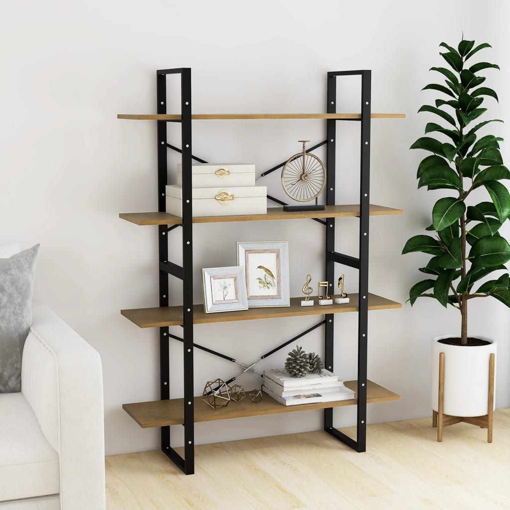 Bücherregal 2 Fächer Weiß 100x30x70 cm Holzwerkstoff