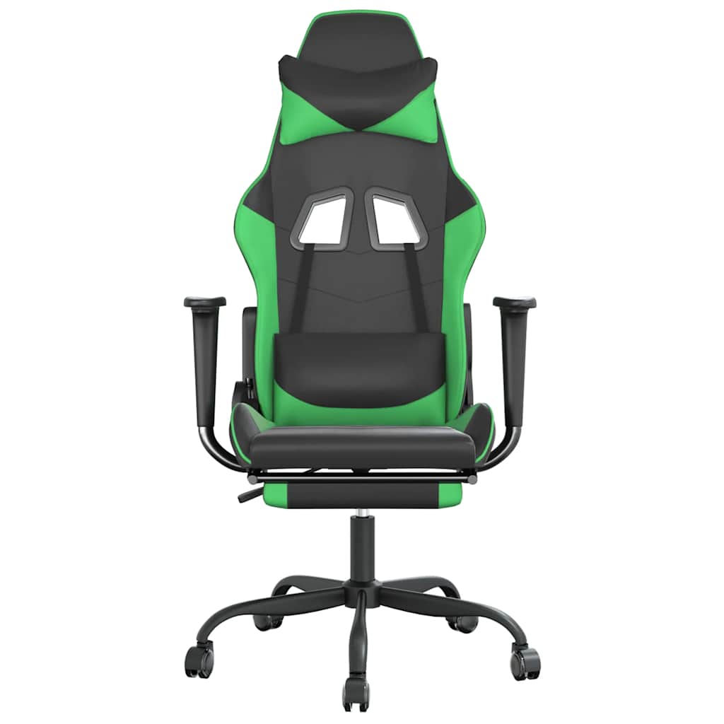 Gaming-Stuhl mit Massagefunktion Schwarz und Rot Kunstleder