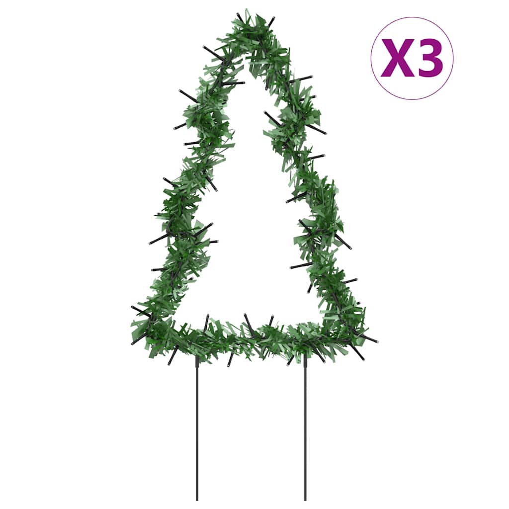 Weihnachtsbaum mit Erdspießen und 115 LEDs 90 cm