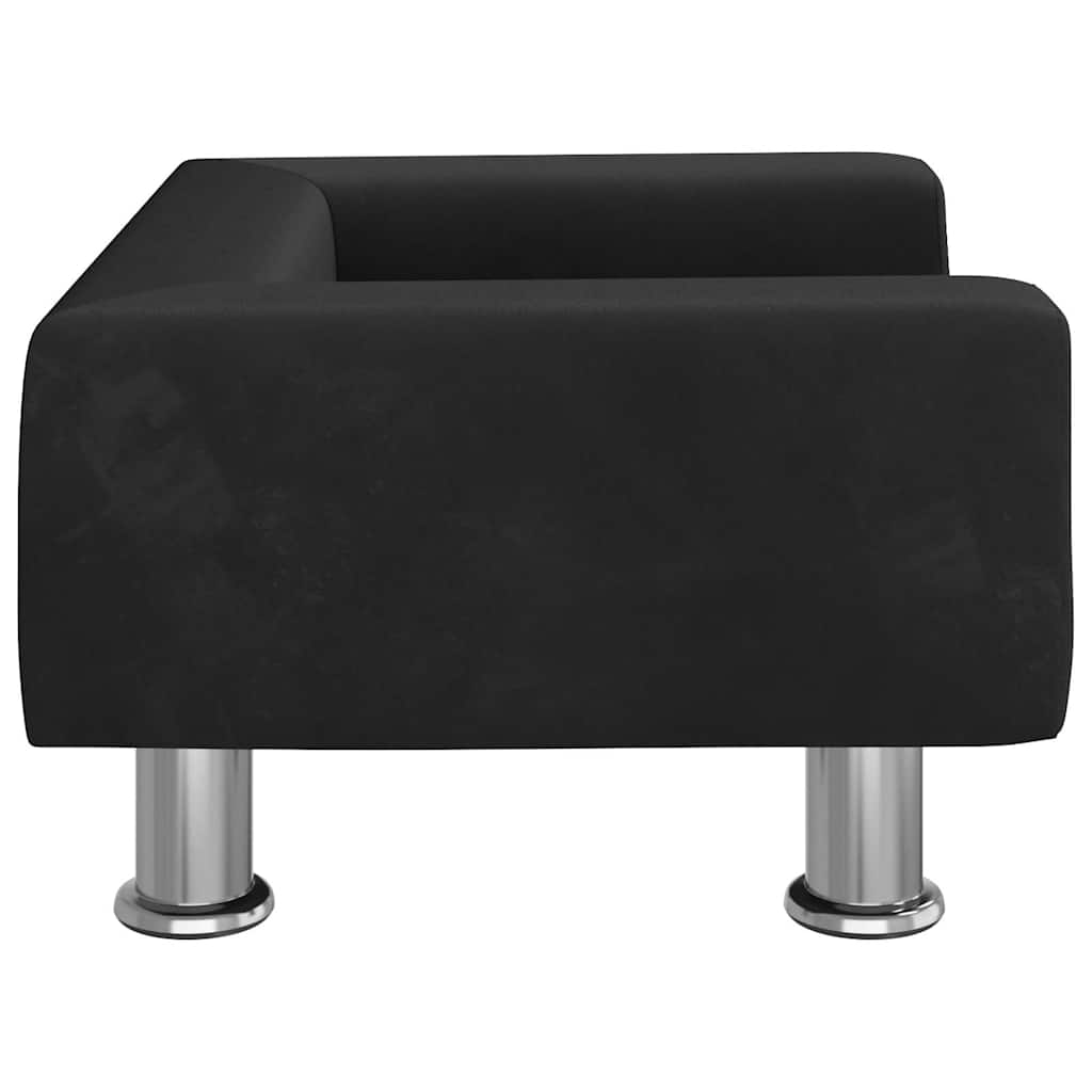 Kindersofa Blau 70x45x26,5 cm Samt