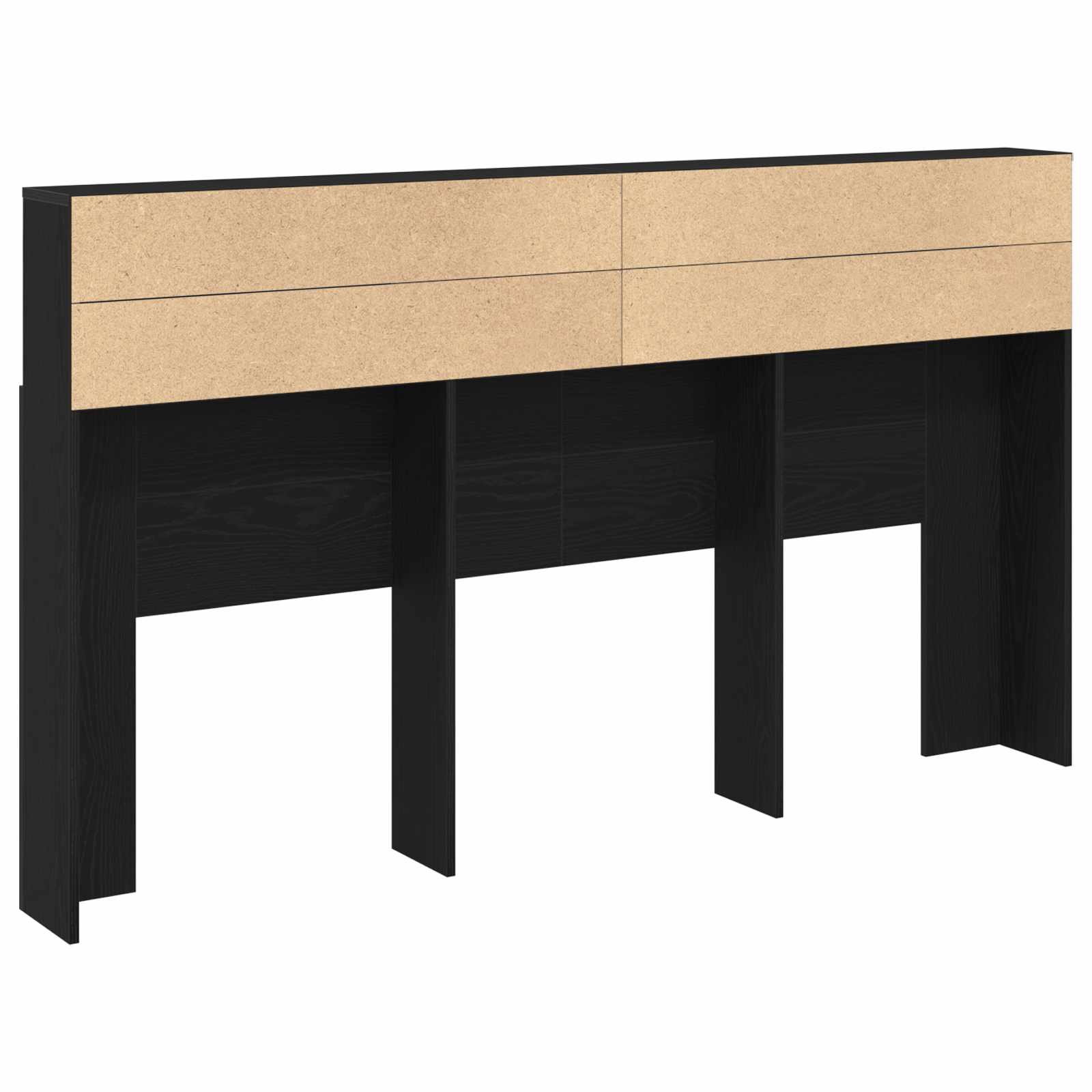 Bett-Kopfteil mit Ablagen Weiß 100x19x103,5 cm