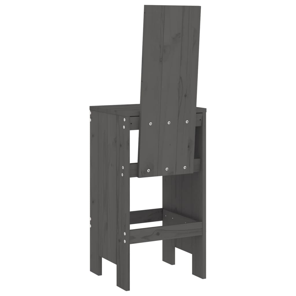 Barhocker 2 Stk. 40x42x120 cm Massivholz Kiefer