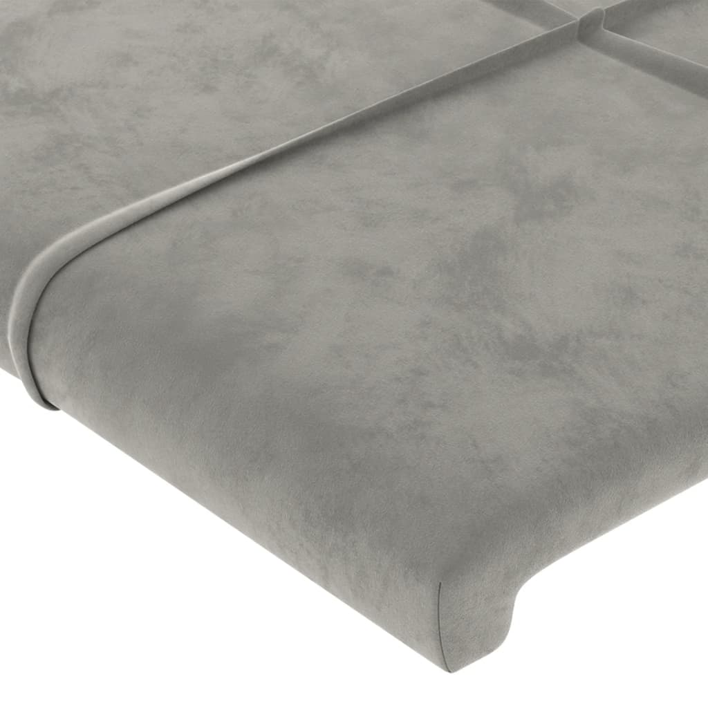 Kopfteil mit Ohren Dunkelblau 93x23x78/88 cm Samt