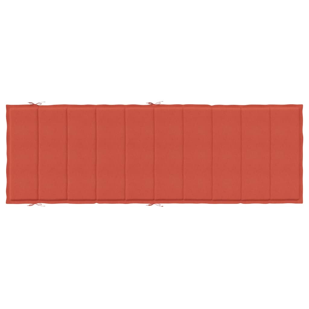Sonnenliegen-Auflage Melange Anthrazit 186x58x4 cm Stoff