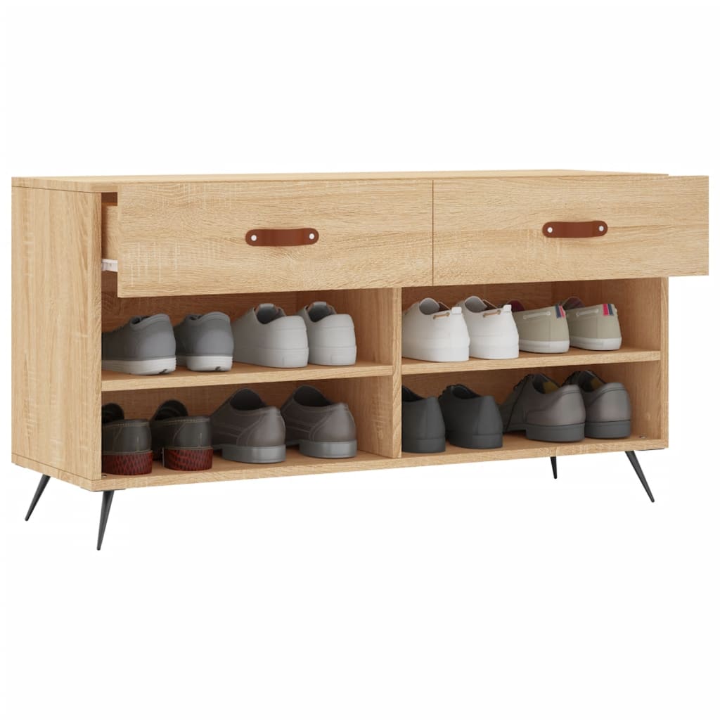 Schuhbank Weiß 102x35x55 cm Holzwerkstoff