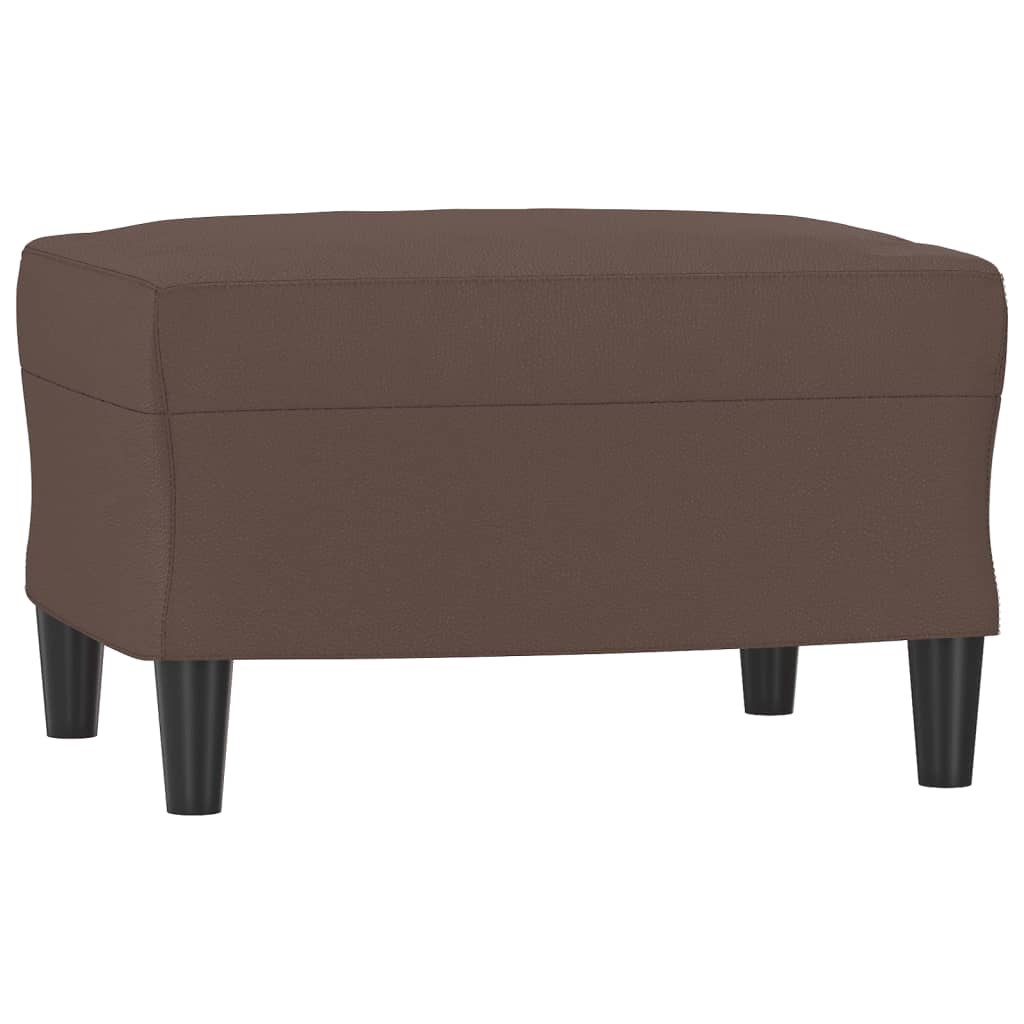 Fußhocker Schwarz 60x50x41 cm Kunstleder