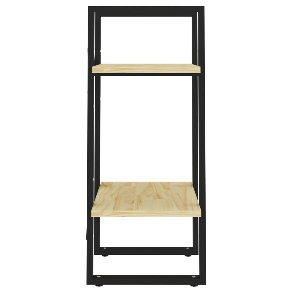 Bücherregal 2 Fächer Weiß 40x30x70 cm Holzwerkstoff