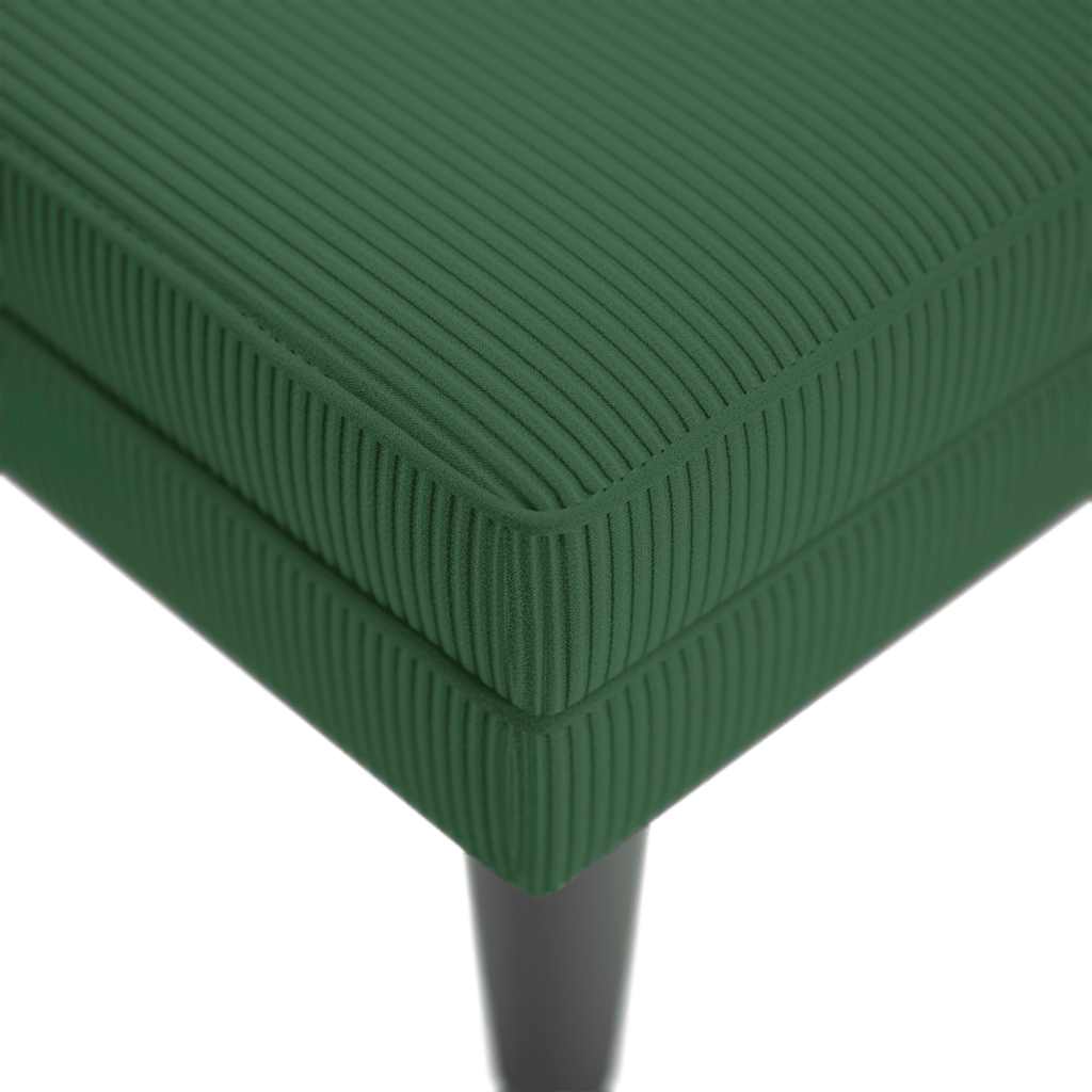 Chaiselongue mit Kissen Hellgrau Cordstoff