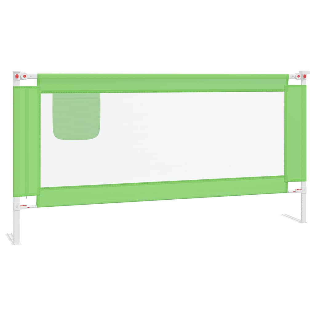 Kleinkind-Bettschutzgitter Grün 90x25 cm Stoff