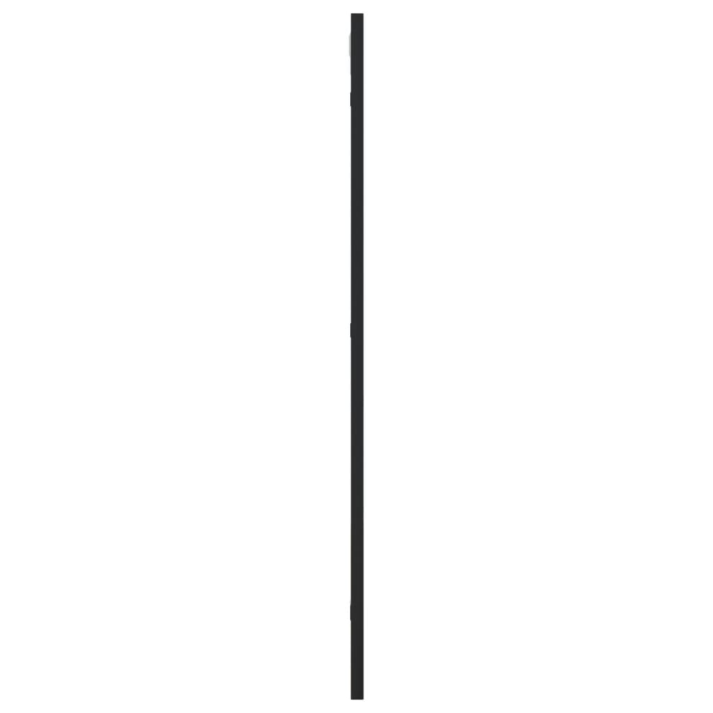 Wandspiegel Schwarz 60x40 cm Metall