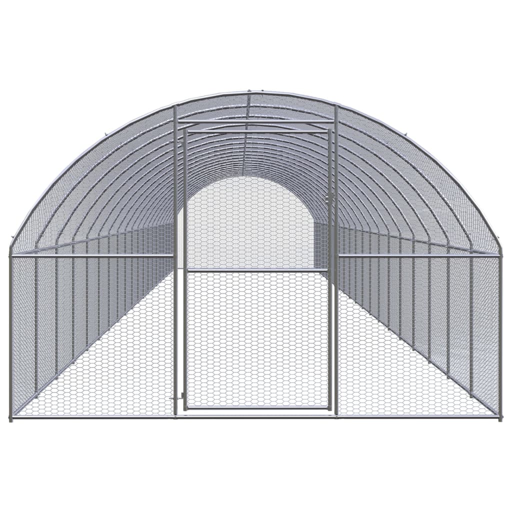 Outdoor-Hühnerstall 3x2x2 m Verzinkter Stahl