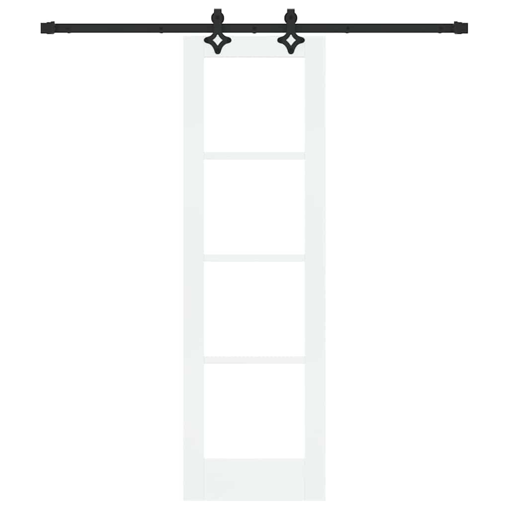 Schiebetür ORKDAL Natürlich und Schwarz 61 x 198,5 cm