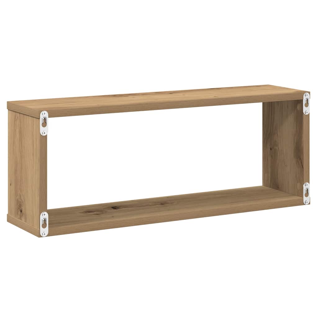 Würfelregale 2 Stk. Weiß 30x15x30 cm