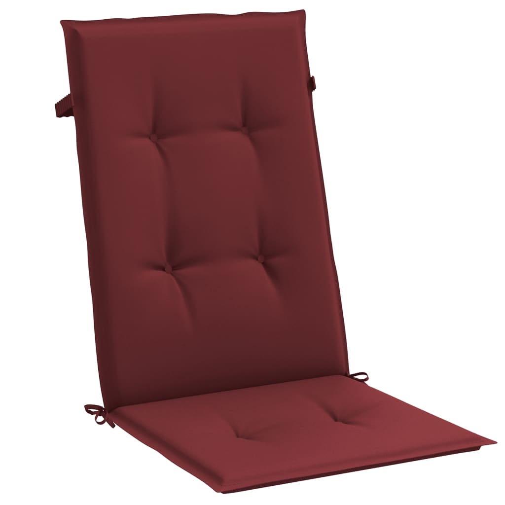 Hochlehner-Auflagen 2 Stk. Melange Anthrazit 120x50x7cm Stoff