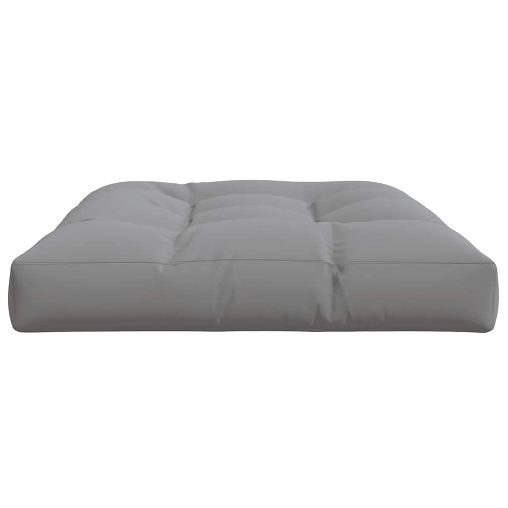 Palettenkissen 50x50x12 cm Grau Stoff