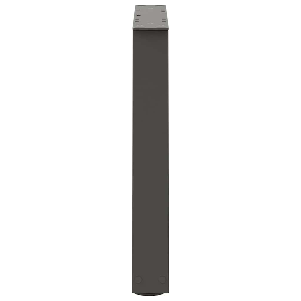 Couchtischbeine V-Form 2 Stück Schwarz 30x(30-31,3) cm Stahl