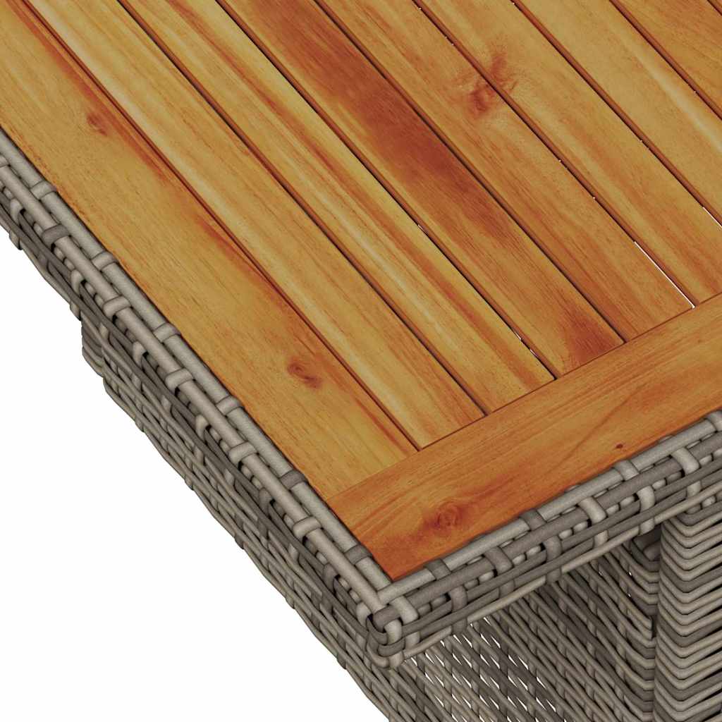 Garten Essgruppe mit Kissen 7 pcs Schwarz und Creme