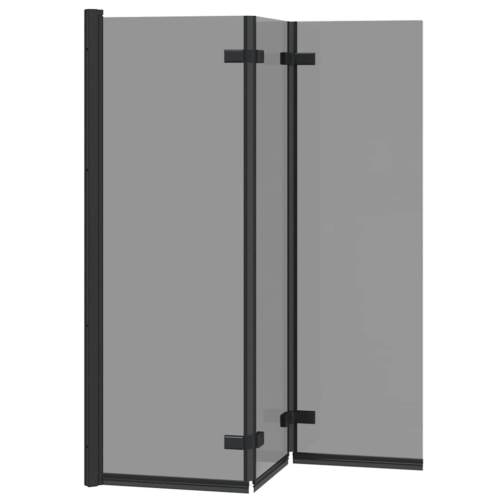 Faltbare Duschtrennwand Gold 130 x 138 cm