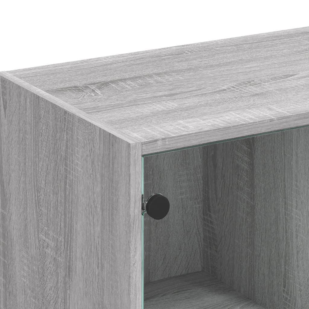 Bücherregal mit Türen Weiß 136x37x109 cm Holzwerkstoff