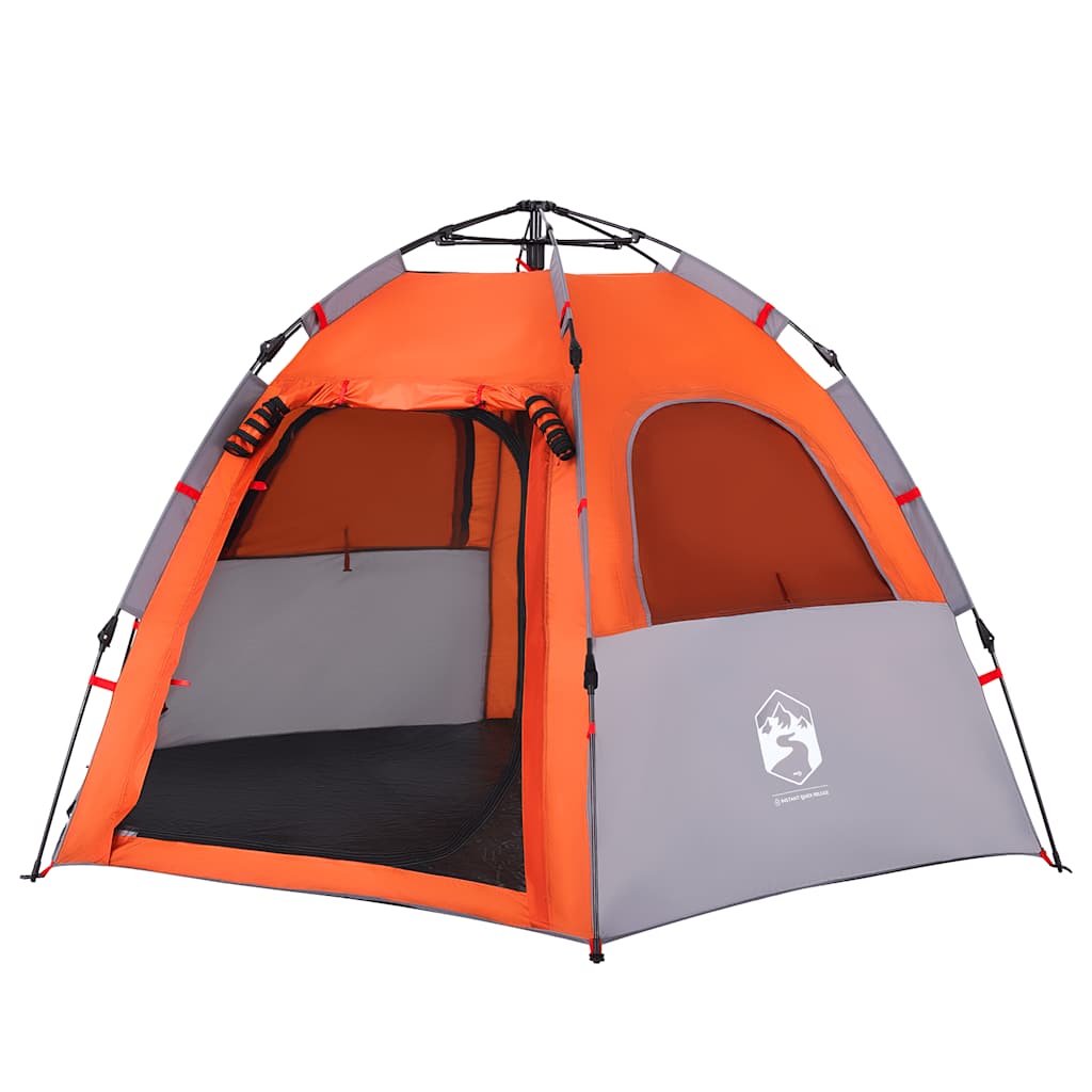Campingzelt 4 Personen Grün Quick Release