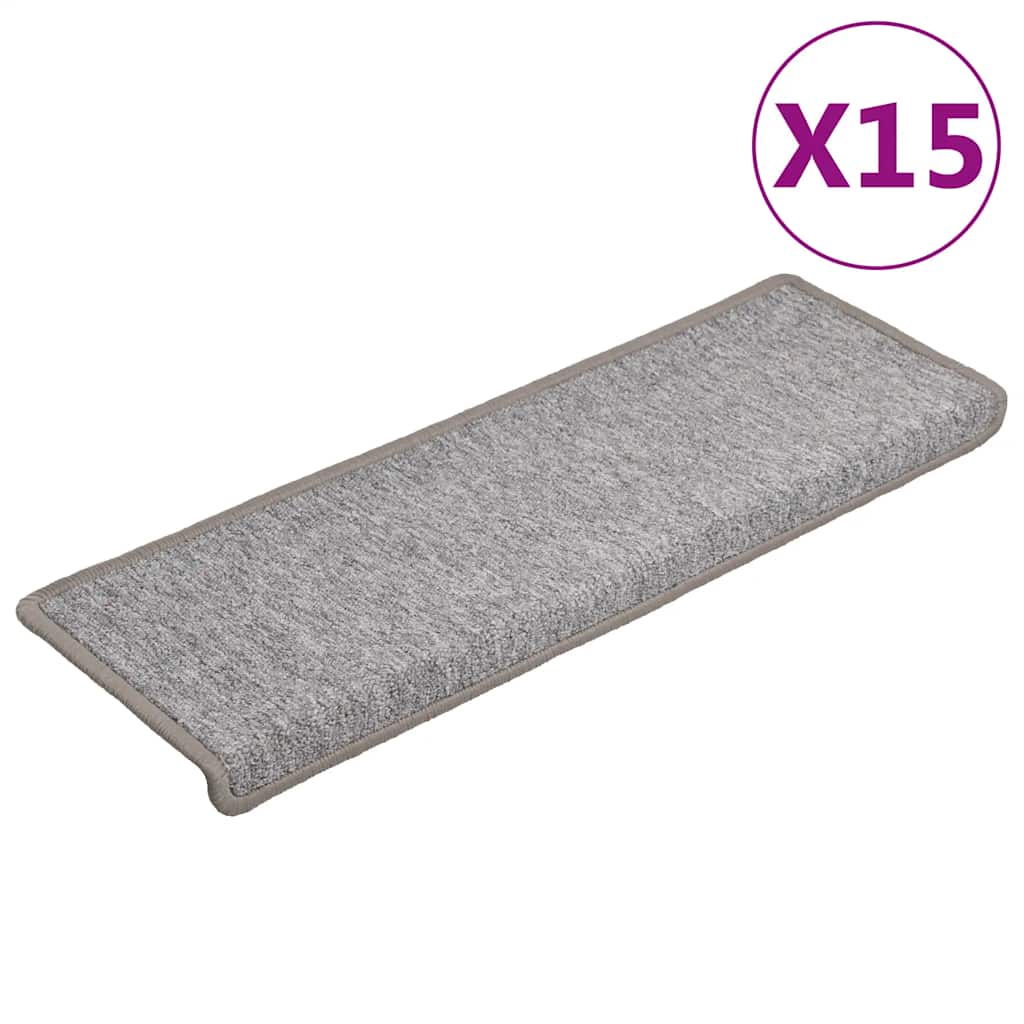 Stufenmatten 15 Stk. 65x21x4 cm Anthrazit Rechteckiger Rand