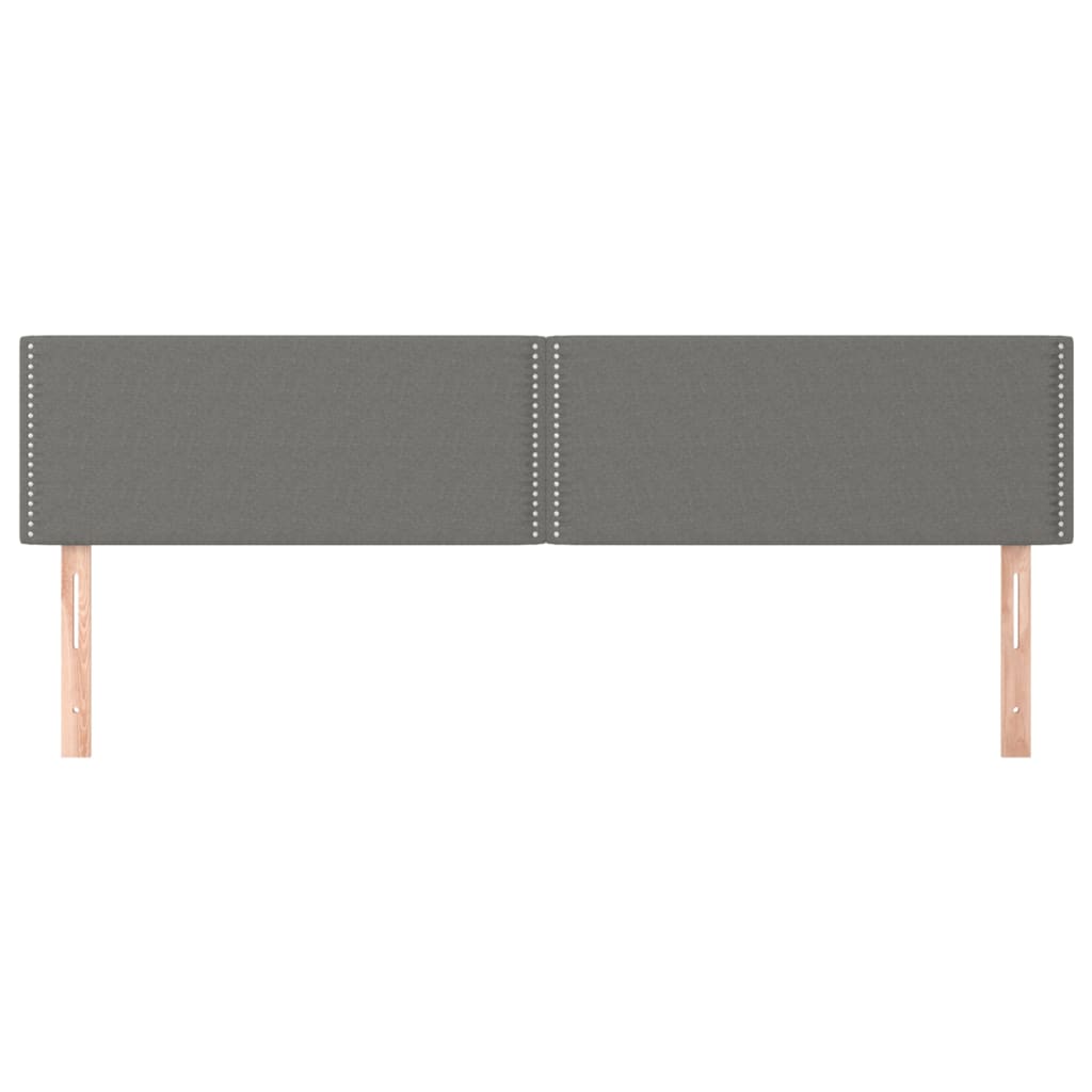 Kopfteil Dunkelgrau 80 x 5 x 118/128 cm Stoff