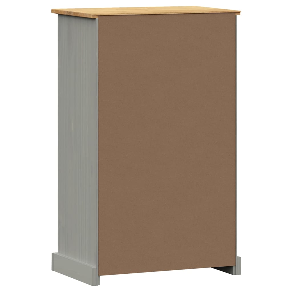 Schuhschrank VIGO 60x35x96 cm Weiß Massivholz Kiefer
