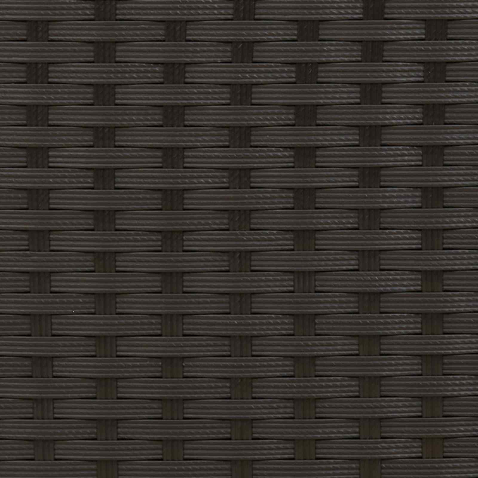 Bank Outdoor mit Kissen 4 pcs Schwarz und Cremeweiß Poly-Rattan