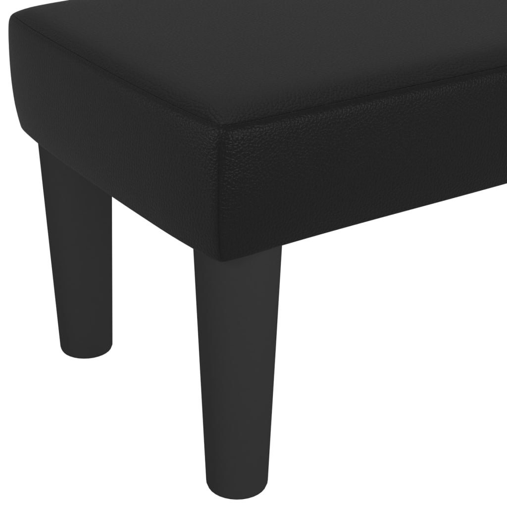 Sitzbank Grau 70x30x30 cm Kunstleder