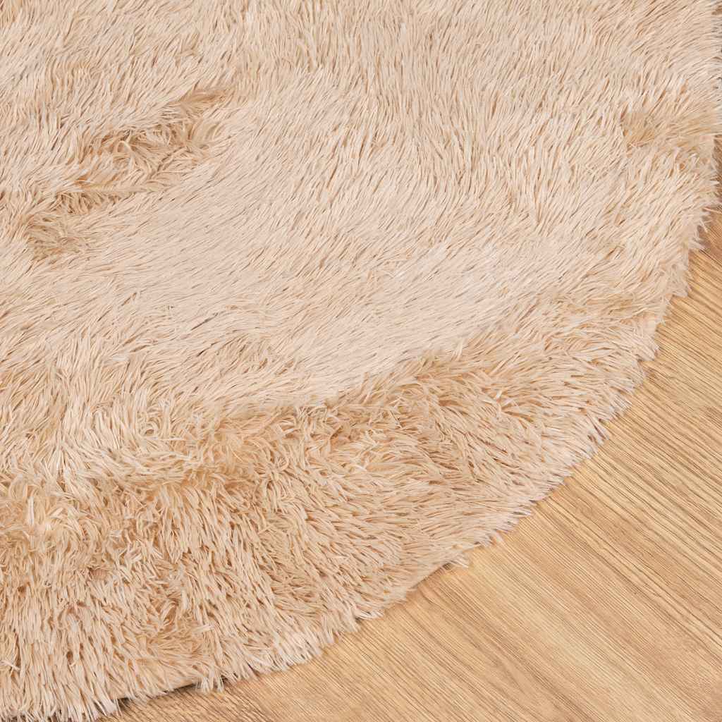 Teppich Shaggy Hochflor NAVARRA Beige 60x100 cm Polyester