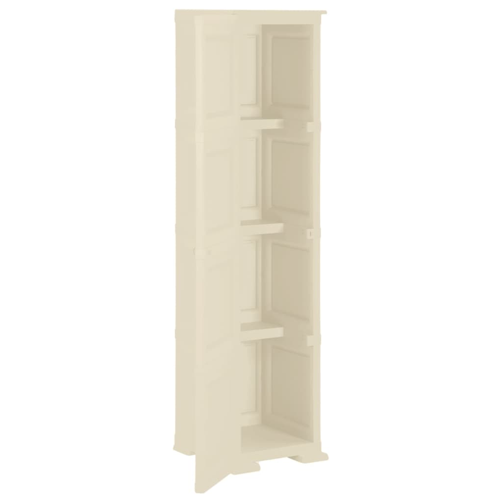 Kunststoffschrank 79x43x125 cm Holzdesign Vanilleeis