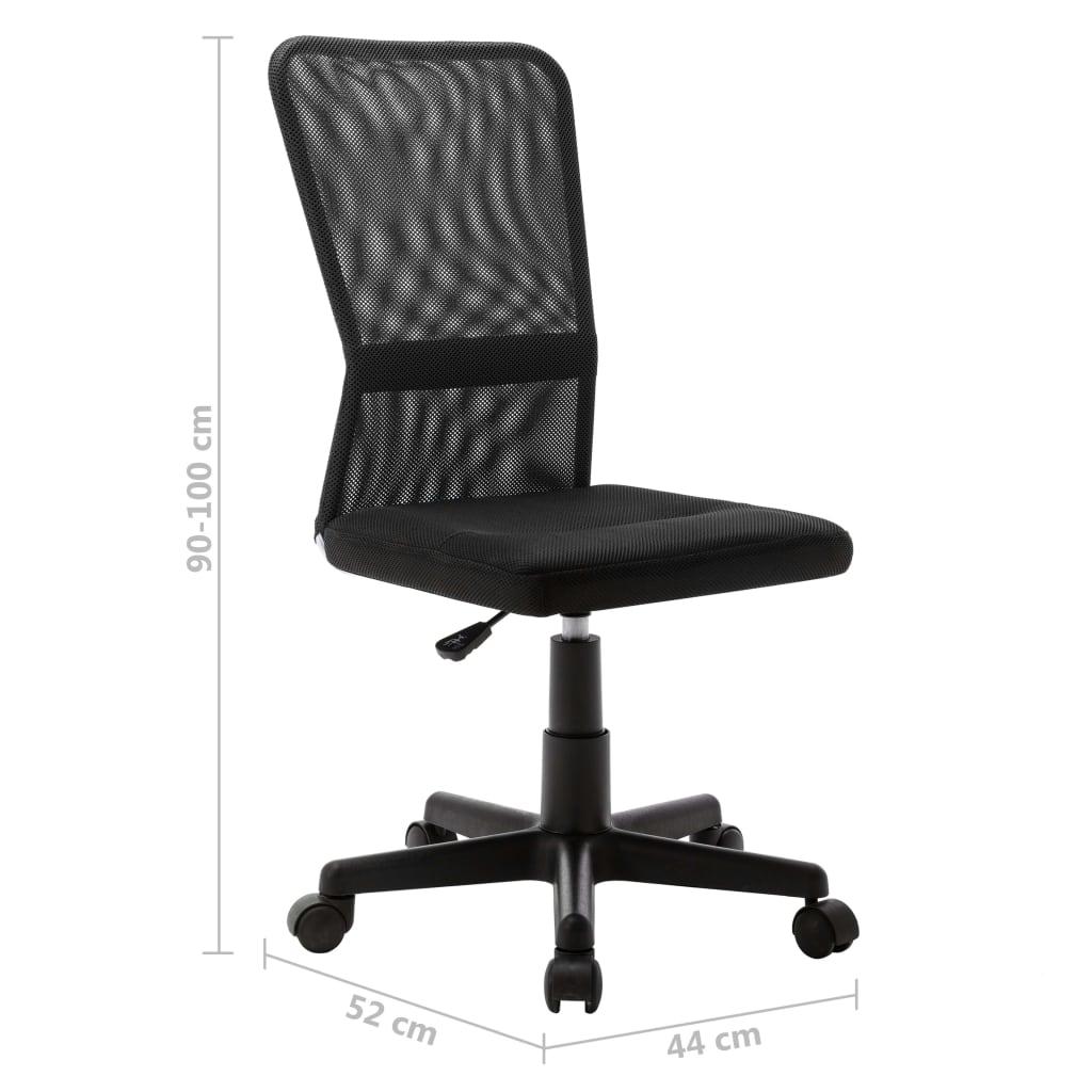 Bürostuhl Schwarz und Blau 44x52x100 cm Netzgewebe
