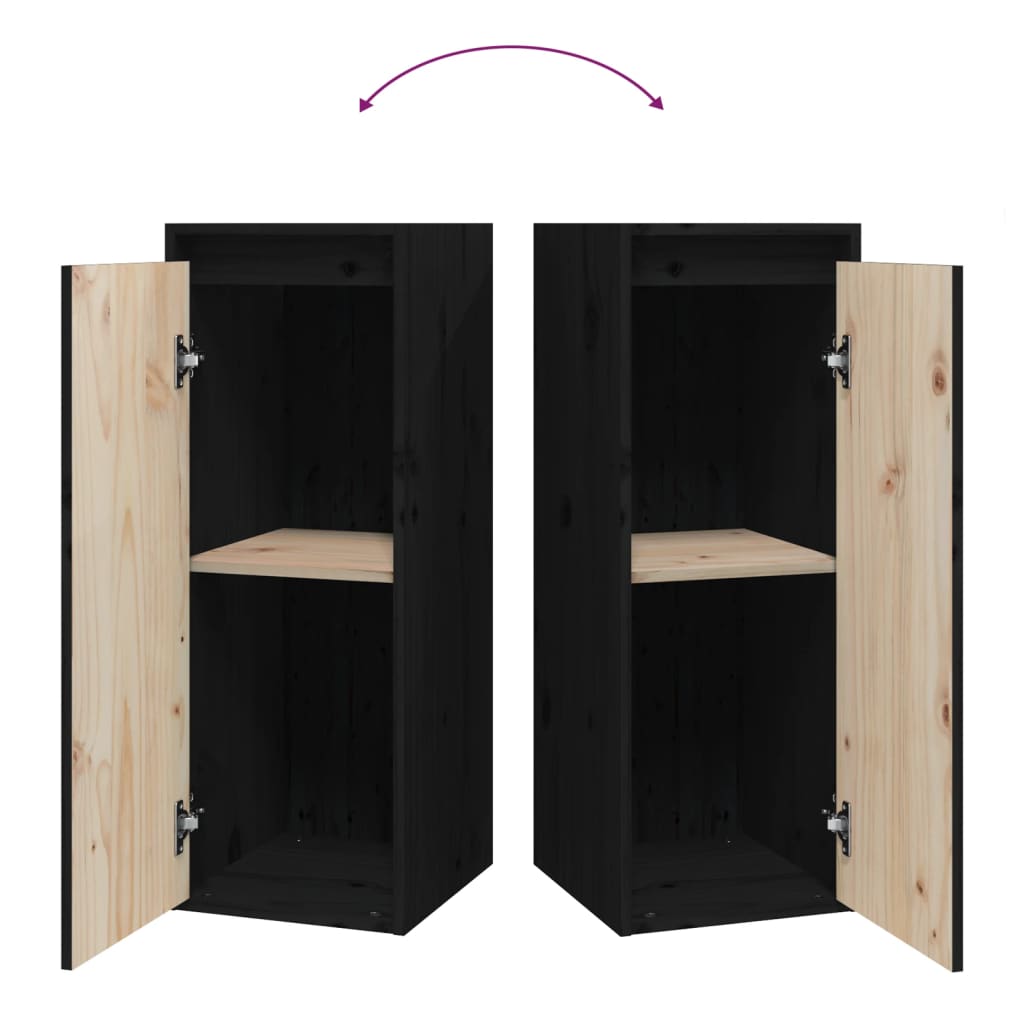 Wandschrank 30x30x80 cm Massivholz Kiefer