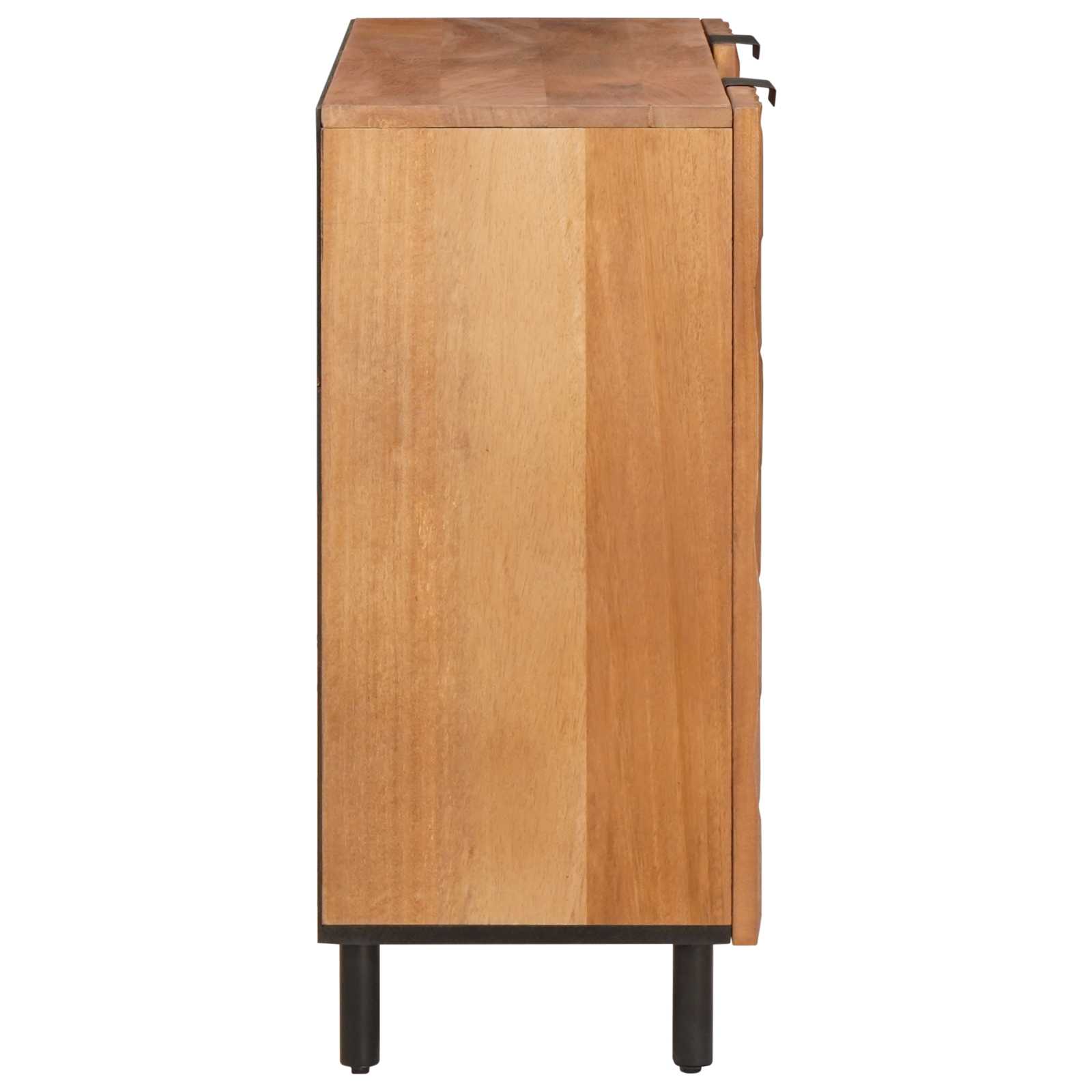 Sideboard mit Regal Weiße gewaschene Oberfläche 90 x 33 x 75 cm