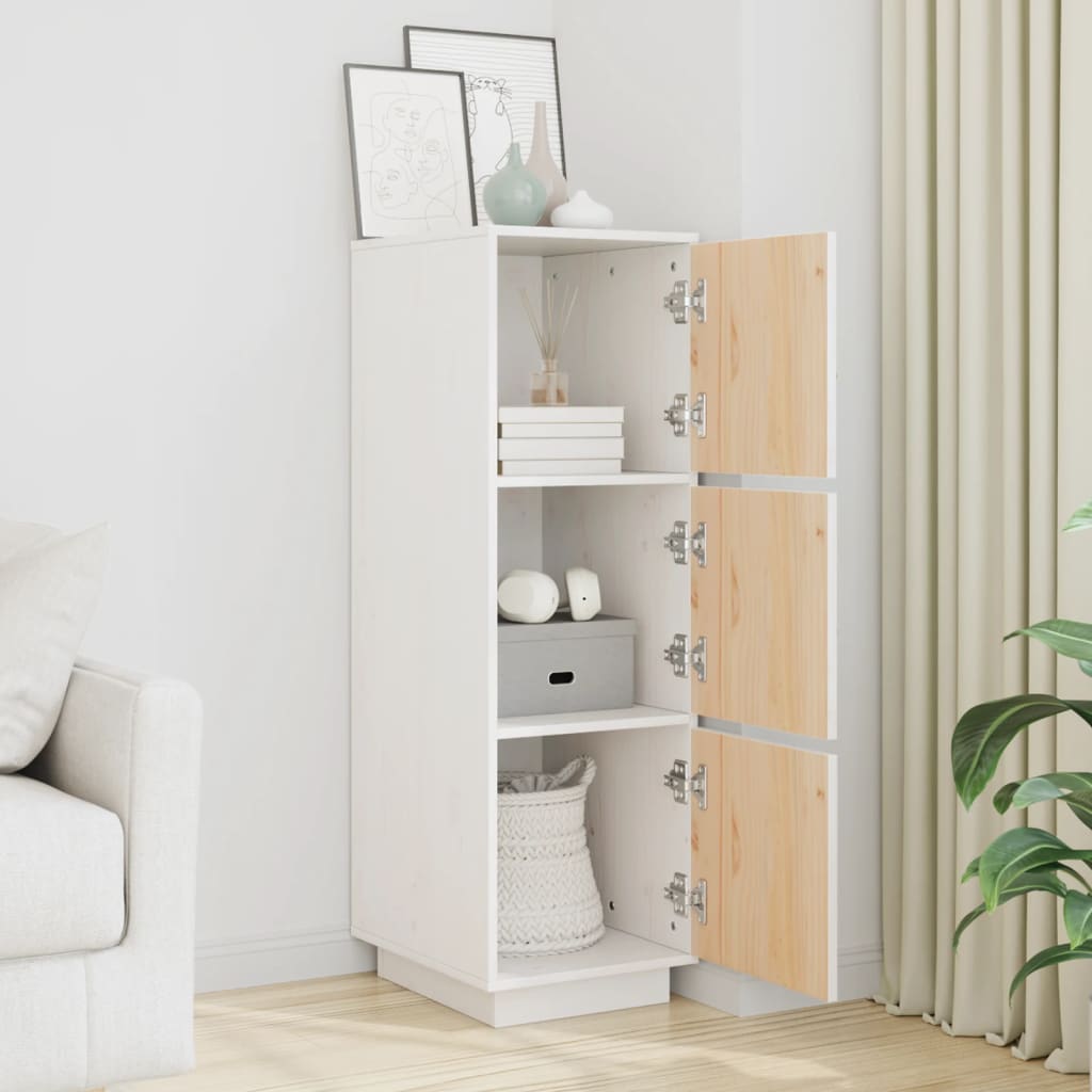 Highboard 34x40x108,5 cm Massivholz Kiefer