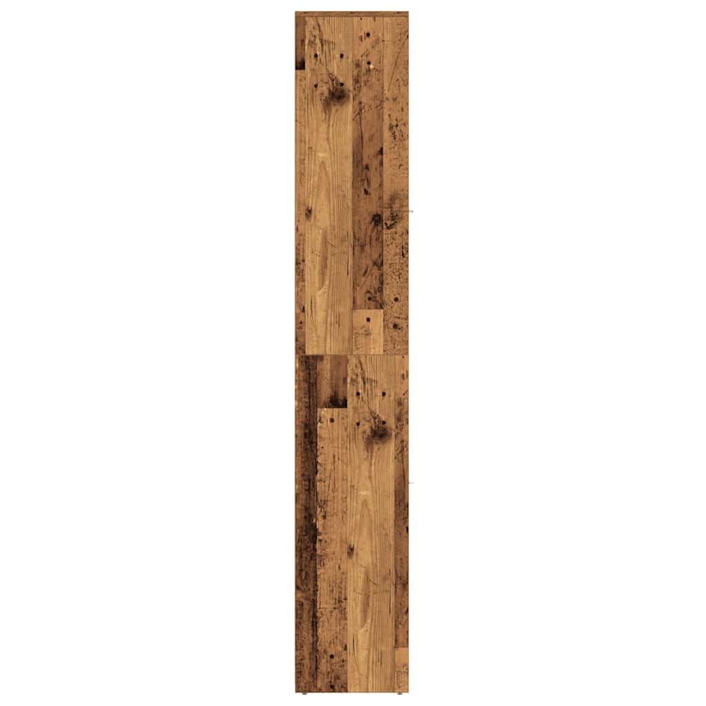 Badezimmerschrank Weiß 30x30x183,5 cm Holzwerkstoff