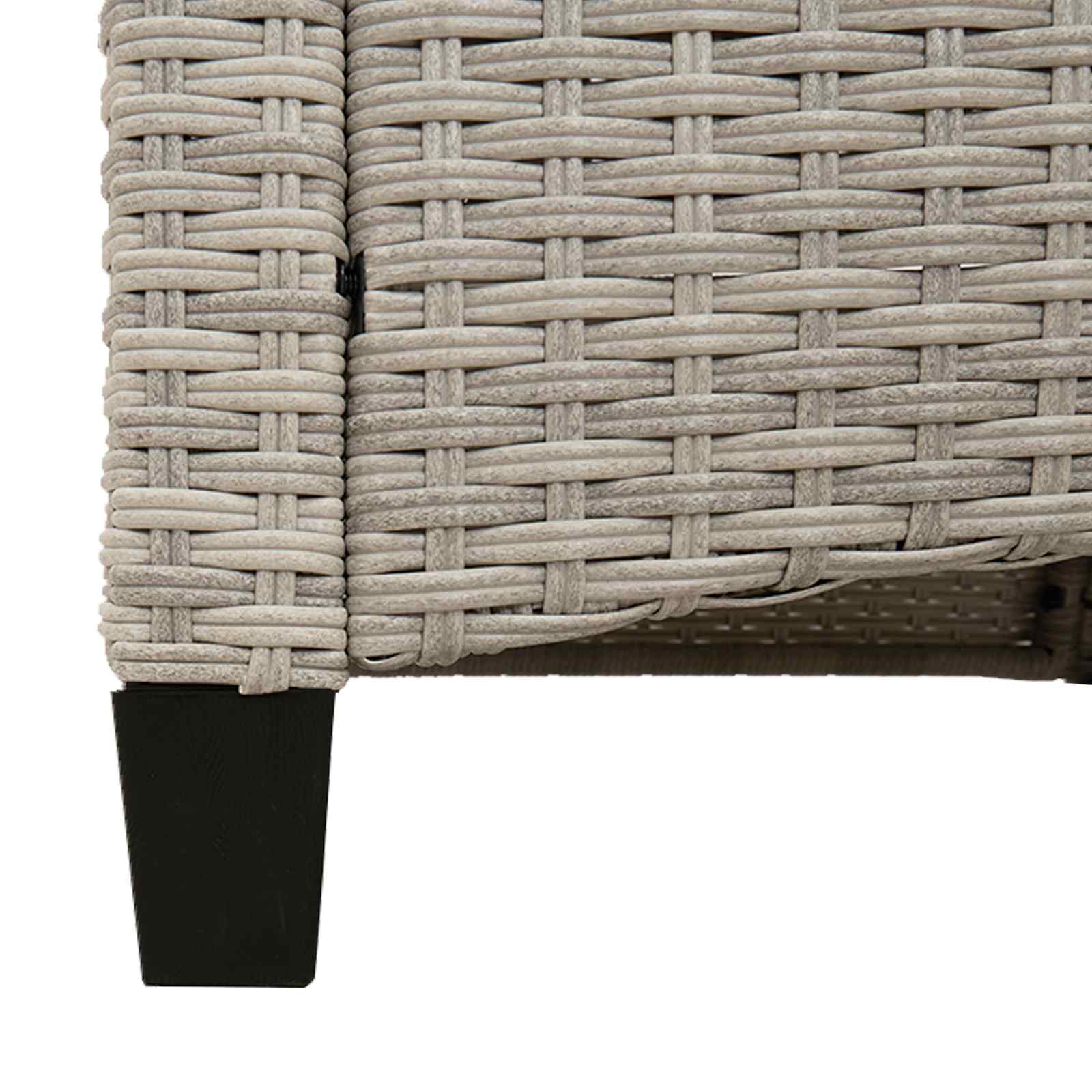 Gartenbank Schwarz 105 x 60 x 112 cm Stahl und Polyester