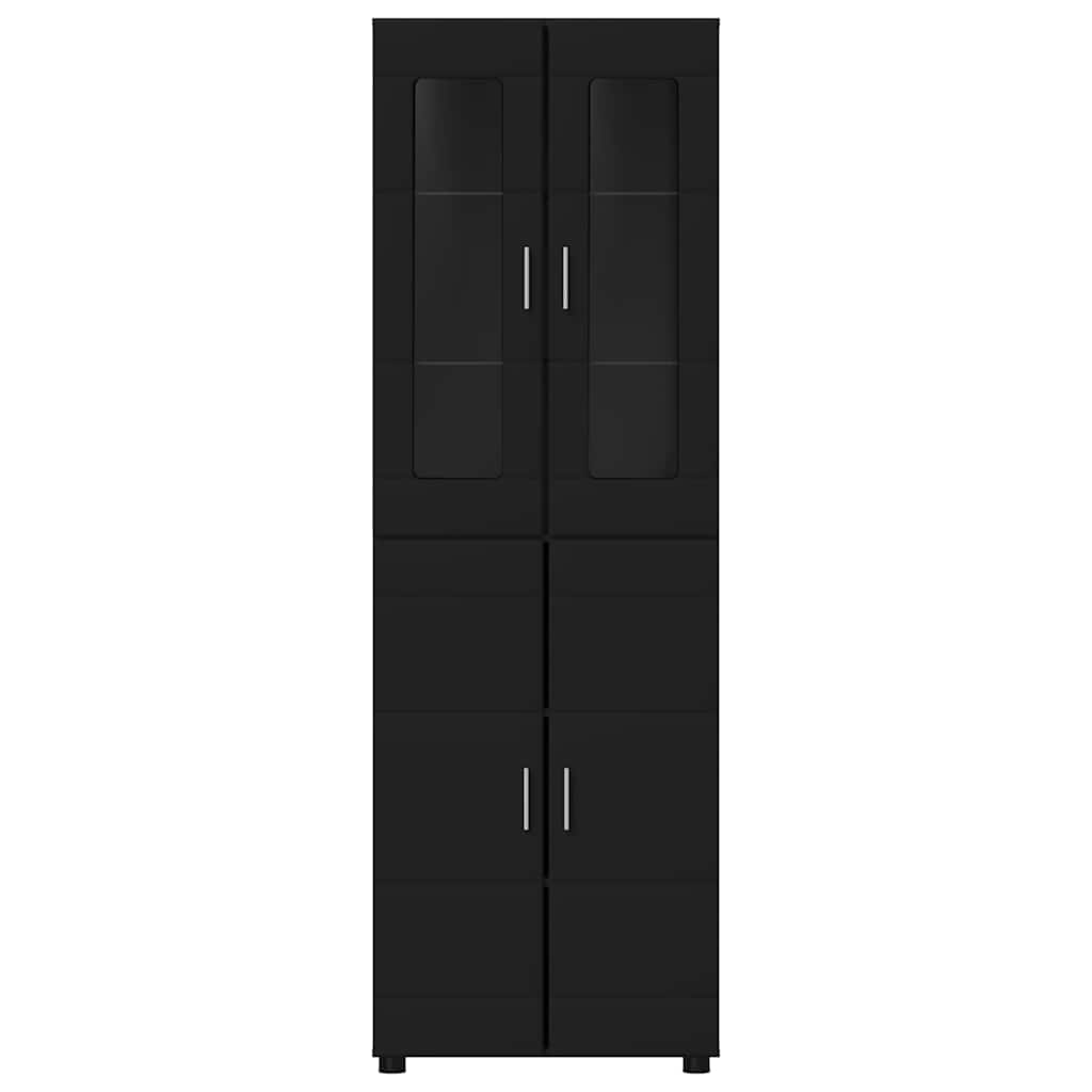 Highboard mit Regal FLORIN Weiß 60 x 35 x 182 cm Holzwerkstoff
