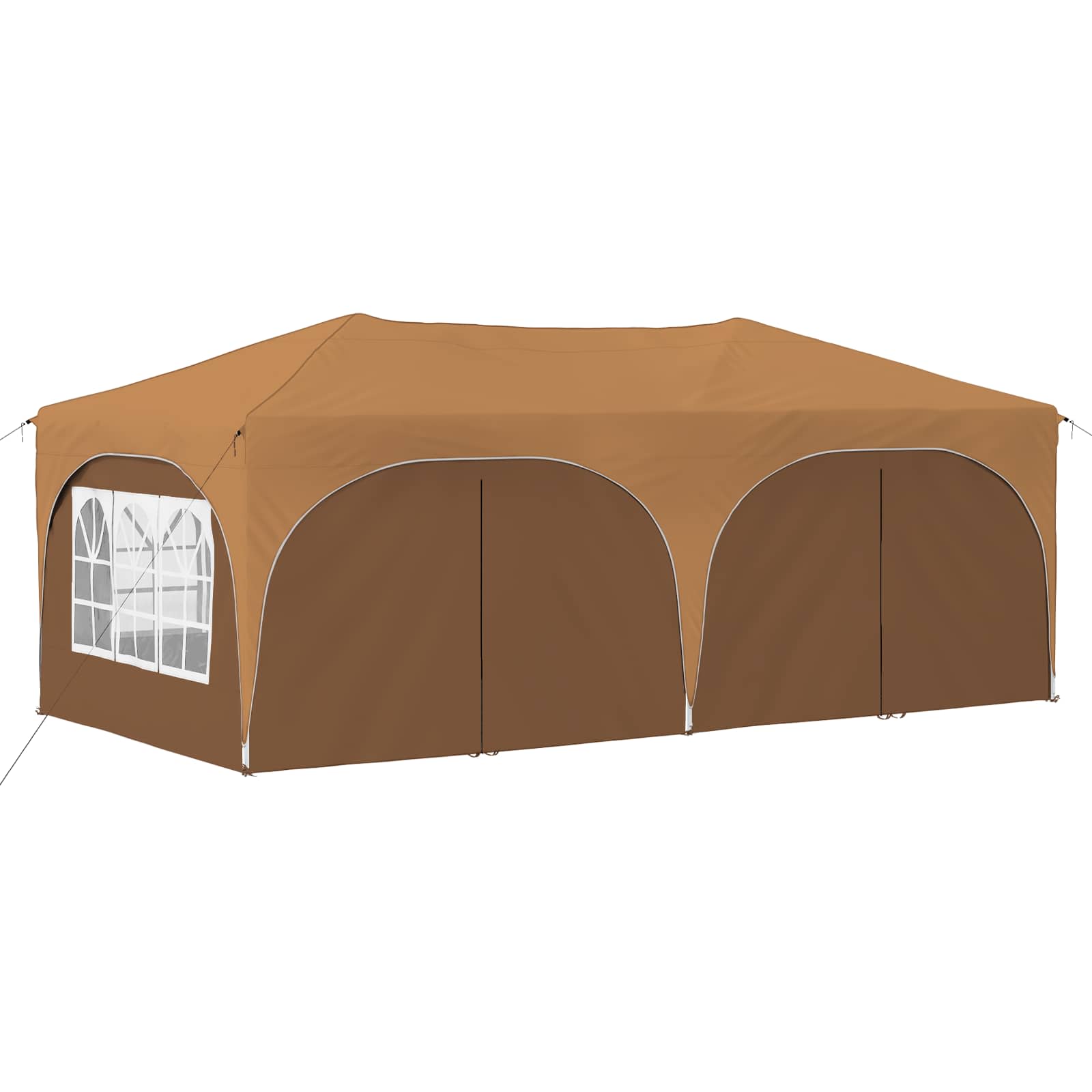 Pop-up Partyzelt 575 x 288 x 245 cm Creme Oxford-Stoff