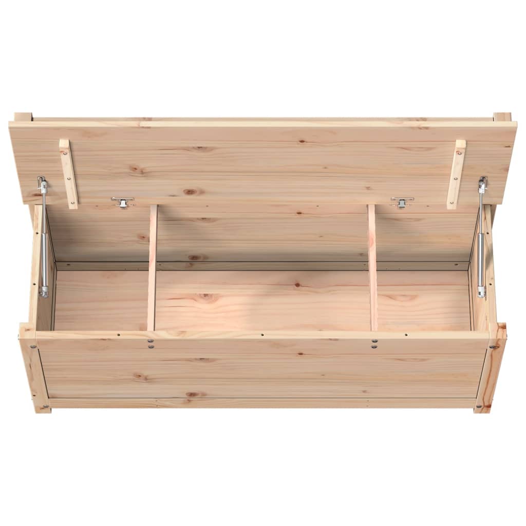 Sitzbank 80x41x77 cm Massivholz Kiefer