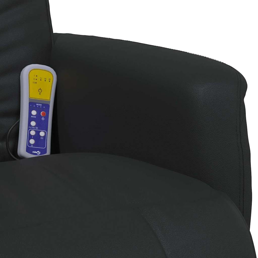 Schwenkbarer Massagesessel Schwarz 71 x 90 x 105 cm Kunstleder