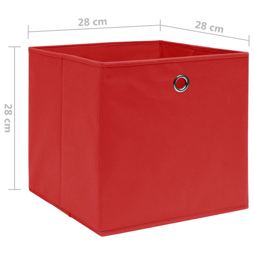 Aufbewahrungsboxen mit Deckeln 10 Stk. 28x28x28 cm Schwarz