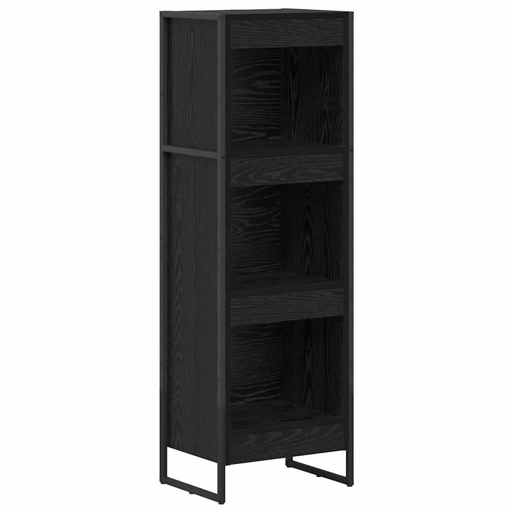 Bücherregal 2 pcs Schwarz Eichen-Optik 60 x 30 x 189,5 cm