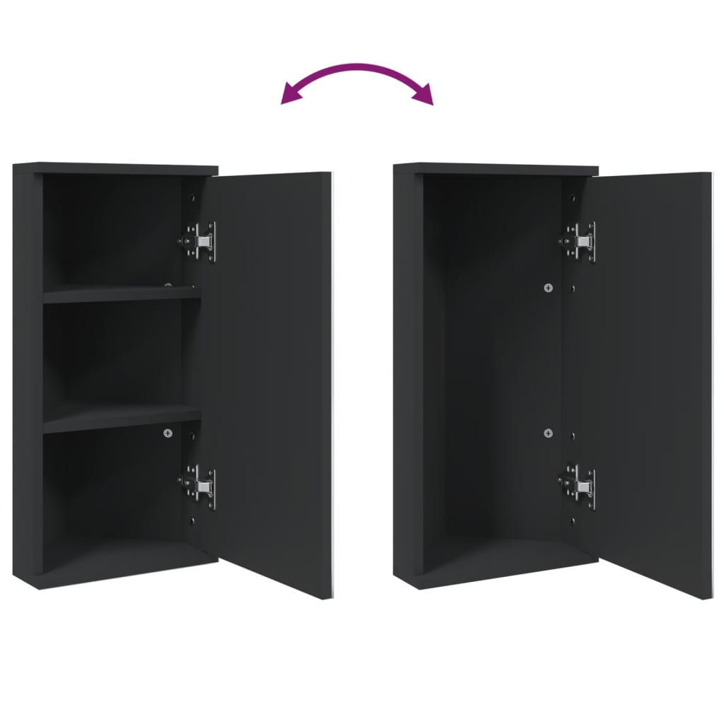 Eck-Spiegelschrank Weiß 30x24x60 cm