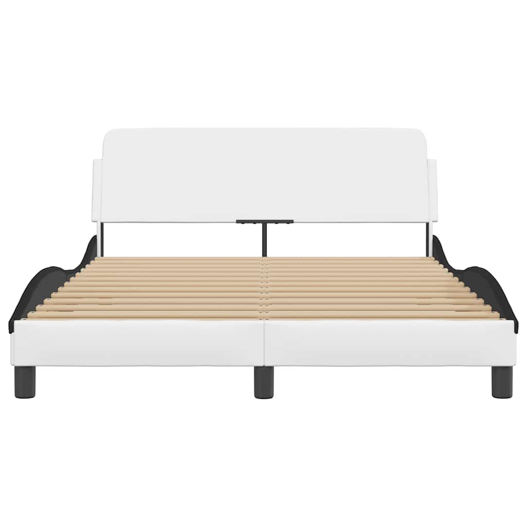Bettgestell "Dover" Schwarz 80x200 cm Kunstleder