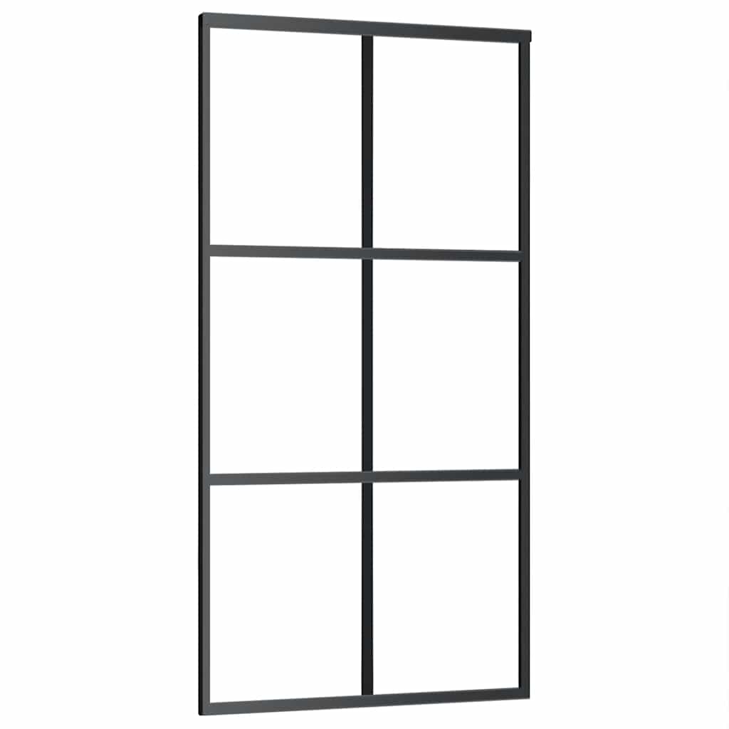 Schiebetür mit Beschlag ESG-Glas & Aluminium 76x205 cm