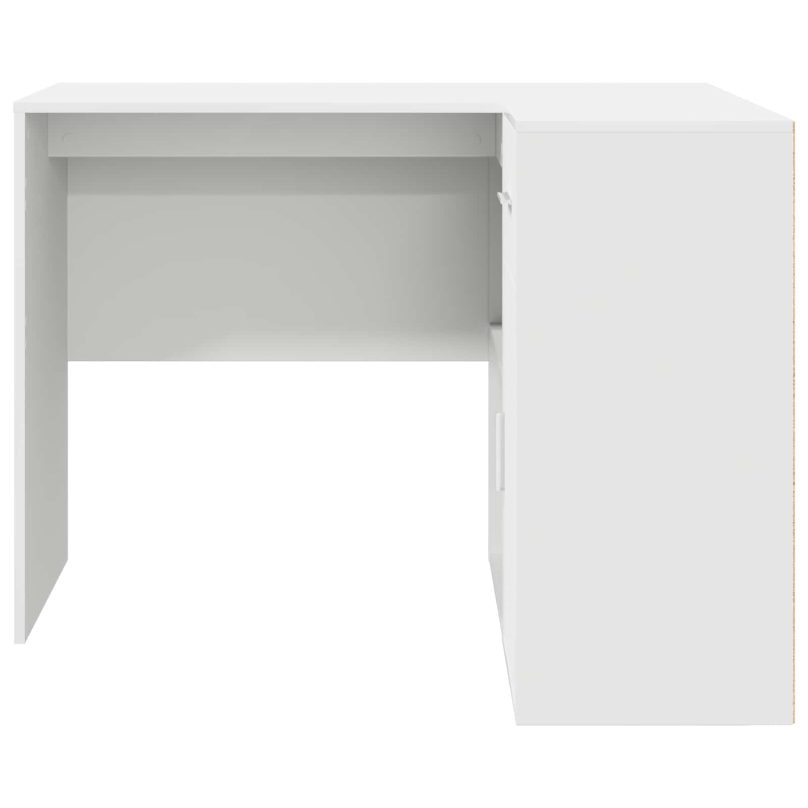 Eck-Schreibtisch Schwarz Eichen-Optik 102 x 88 x 75 cm