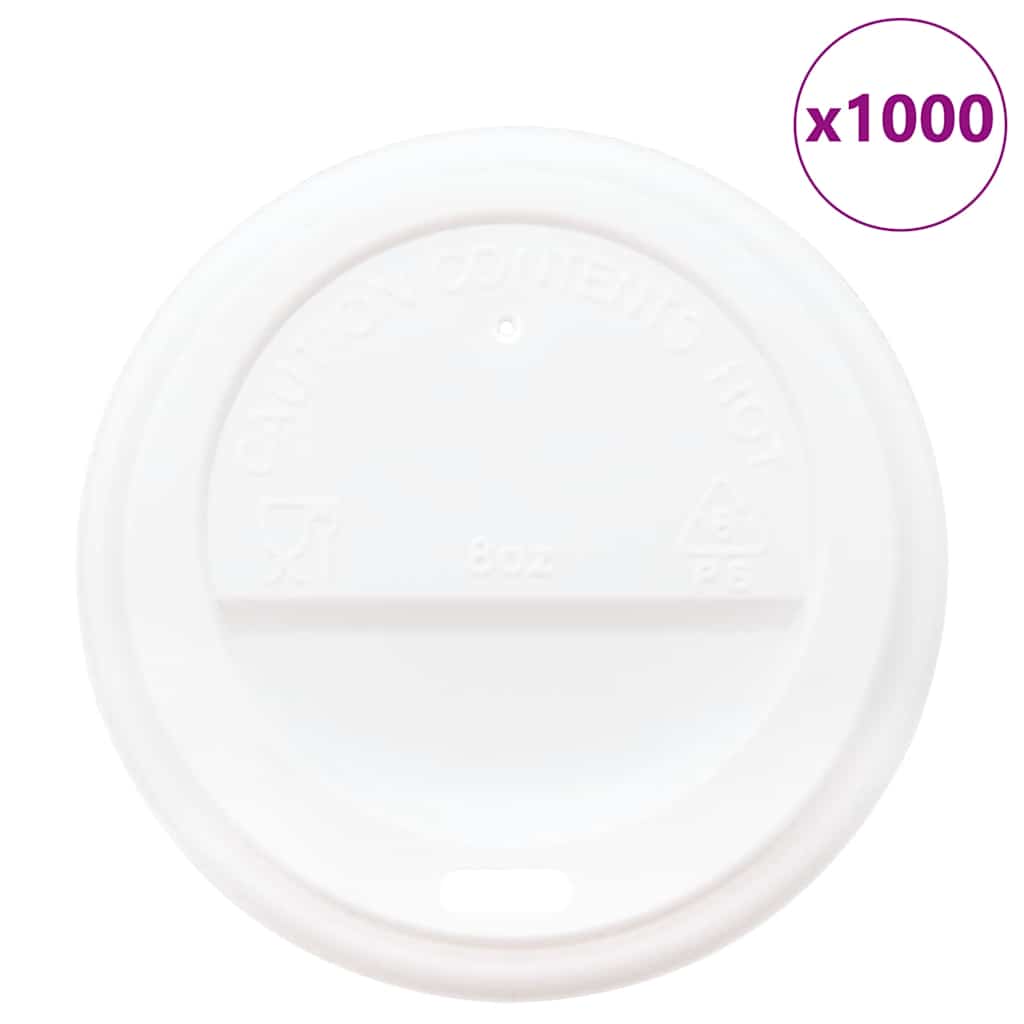 Deckel für Pappbecher Ø60 mm 4oz 1000 Stk. Weiß Kunststoff