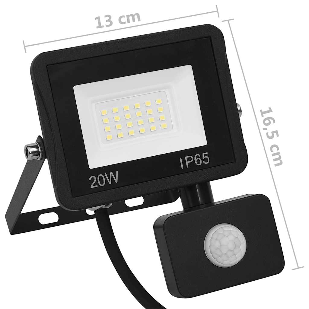 LED-Fluter mit Sensor 10W Warmweiß